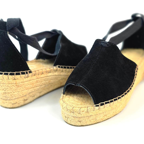 Flatform Ibiza Salto Médio Preta