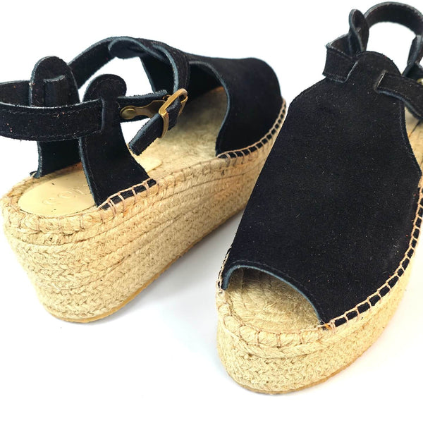 Flatform Yayoi Salto Médio Preta