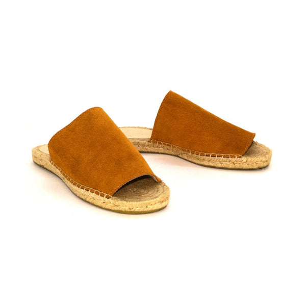 Rasteira Cáon Camurça Caramelo