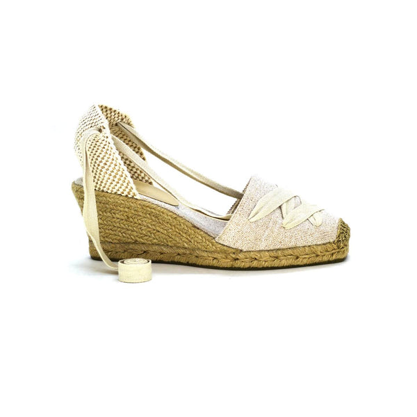 Anabela Carina Salto Médio Linho