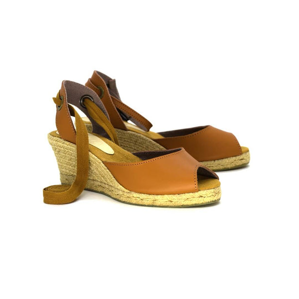 Anabela Colomba Salto Médio Caramelo