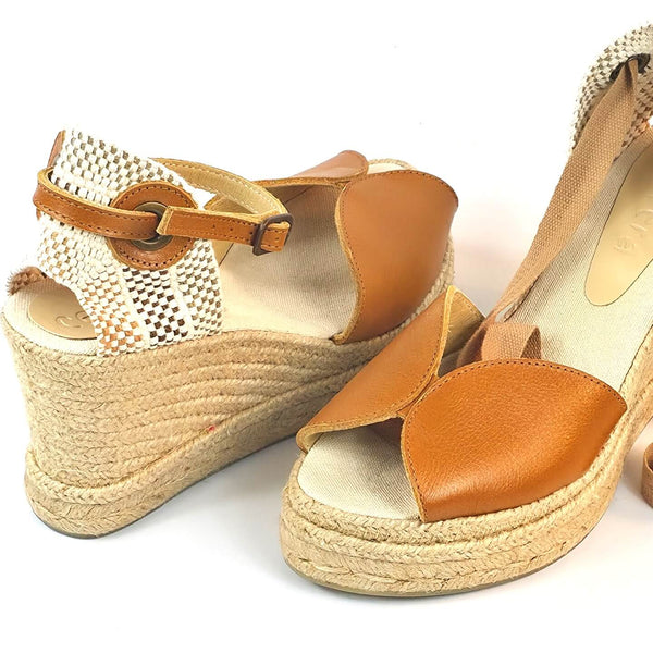 Anabela Marbella Salto Alto Caramelo