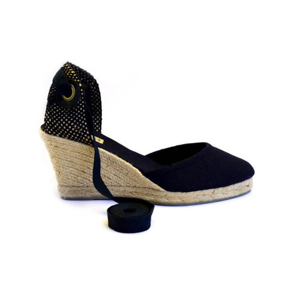 Anabela Sara Salto Médio Preta