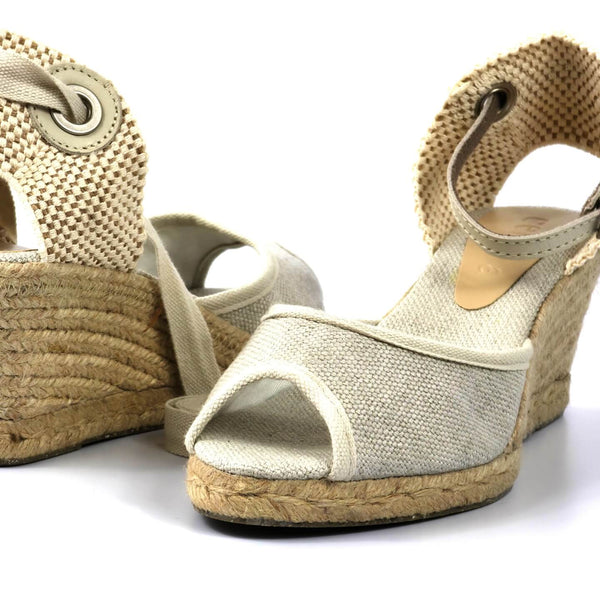 Anabela Veneza Salto Médio Linho