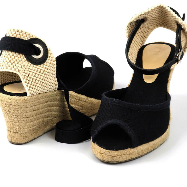 Anabela Veneza Salto Médio Preta