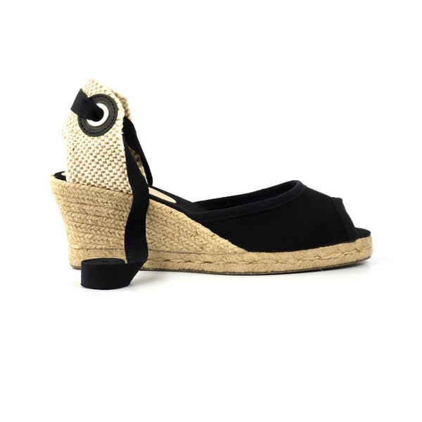 Anabela Veneza Salto Médio Preta