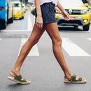 Rasteira Birken Camurça Oliva