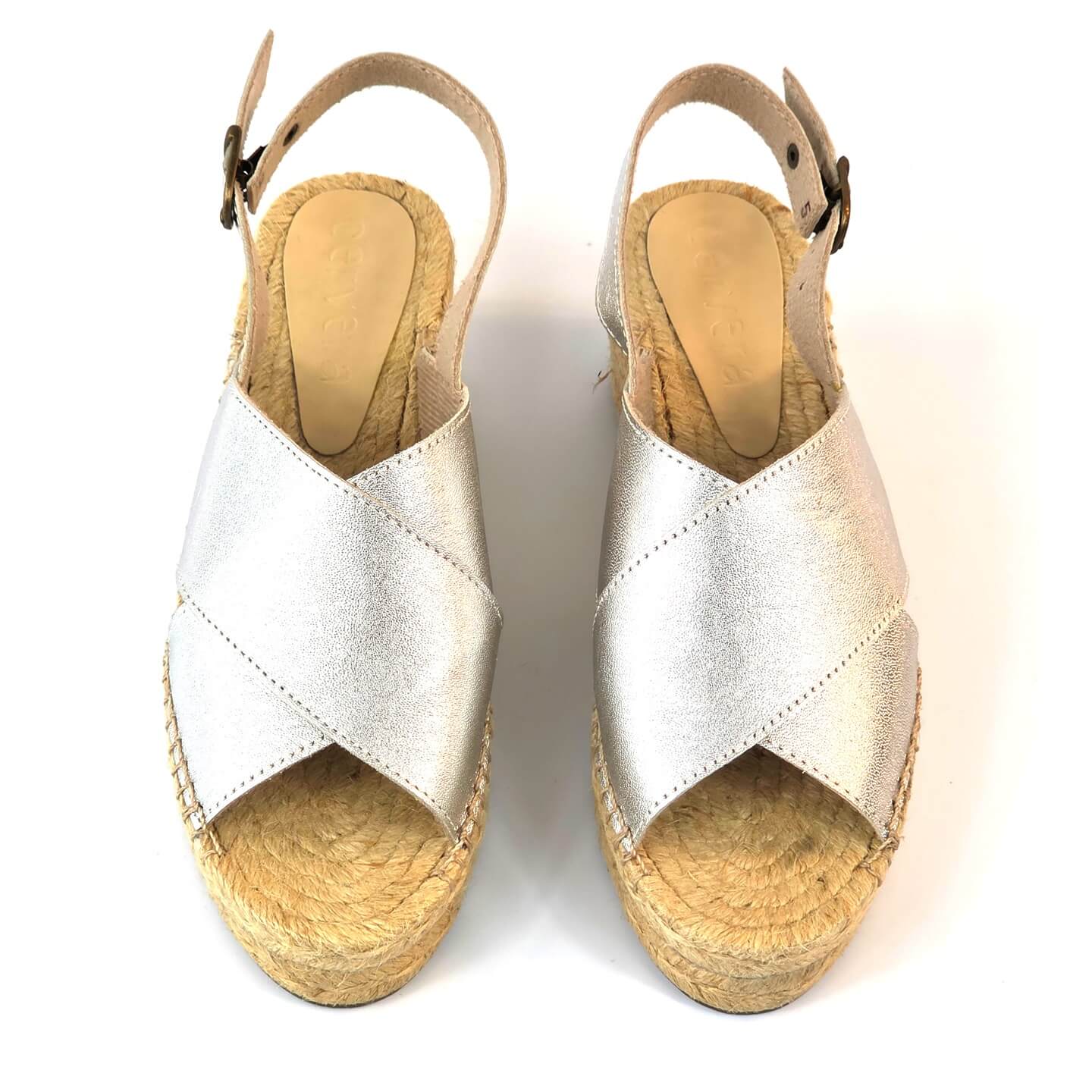 Flatform Gaia Salto Médio Prata