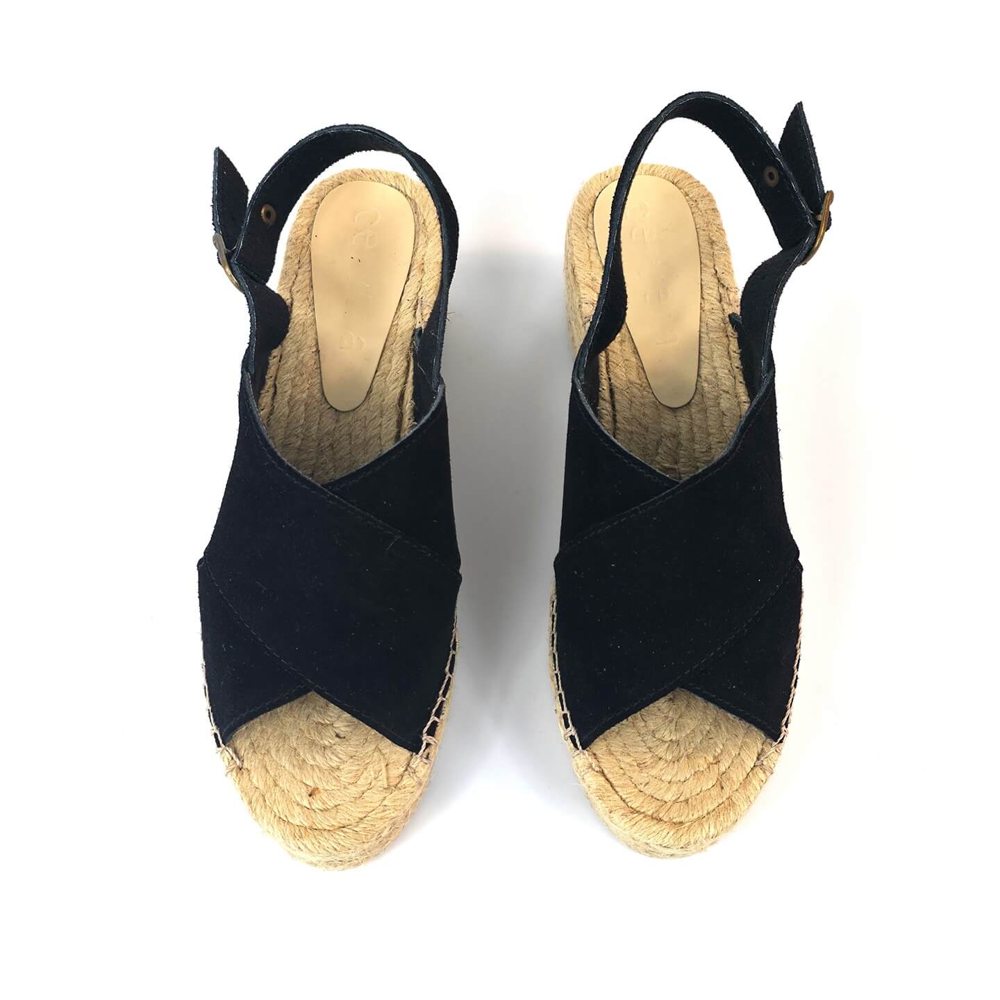 Flatform Gaia Salto Médio Preta