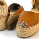 Flatform Sophia Salto Médio Caramelo