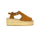 Flatform Yayoi Salto Médio Caramelo