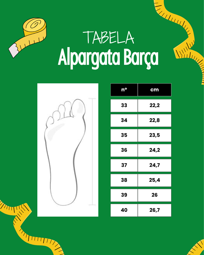 Tabela de Medidas