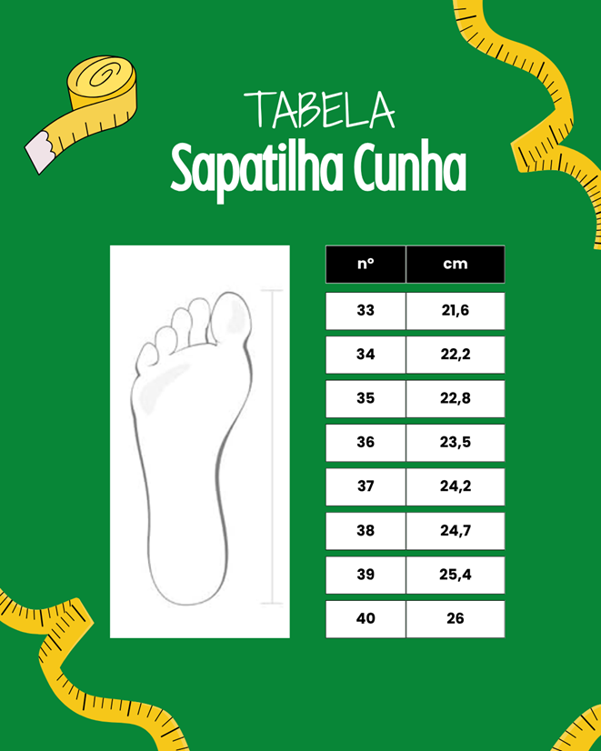 Tabela de Medidas