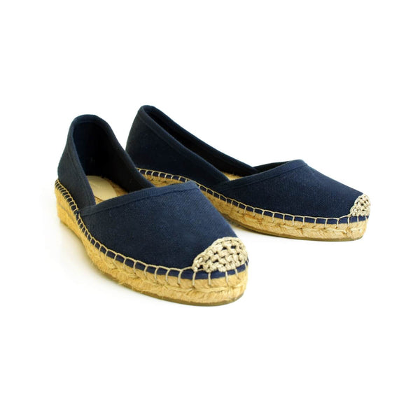 Sapatilha Cunha Salto Baixo Marinho